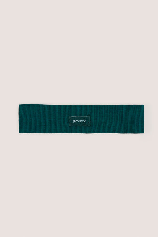 Sleek - Seamless Rib Define Luxe Headband in Jade Green