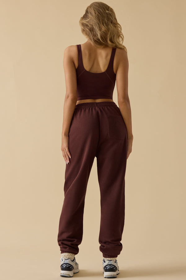 Ultimate - Mid-Rise Joggers in Mahogany