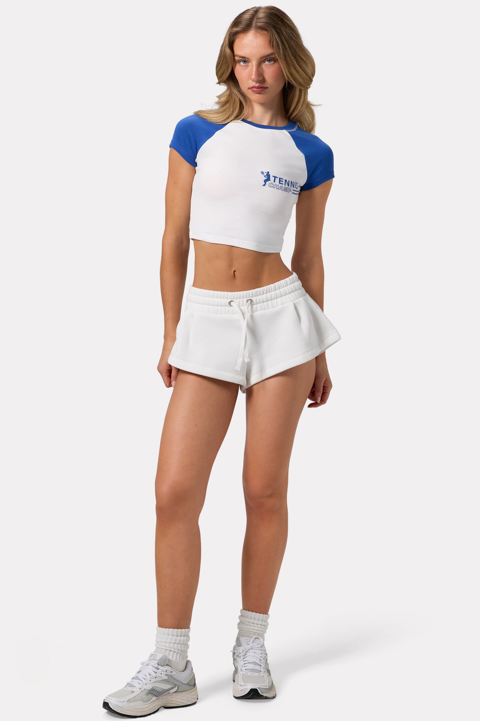 Graphic-Print Cropped T-Shirt in White – Bo+Tee