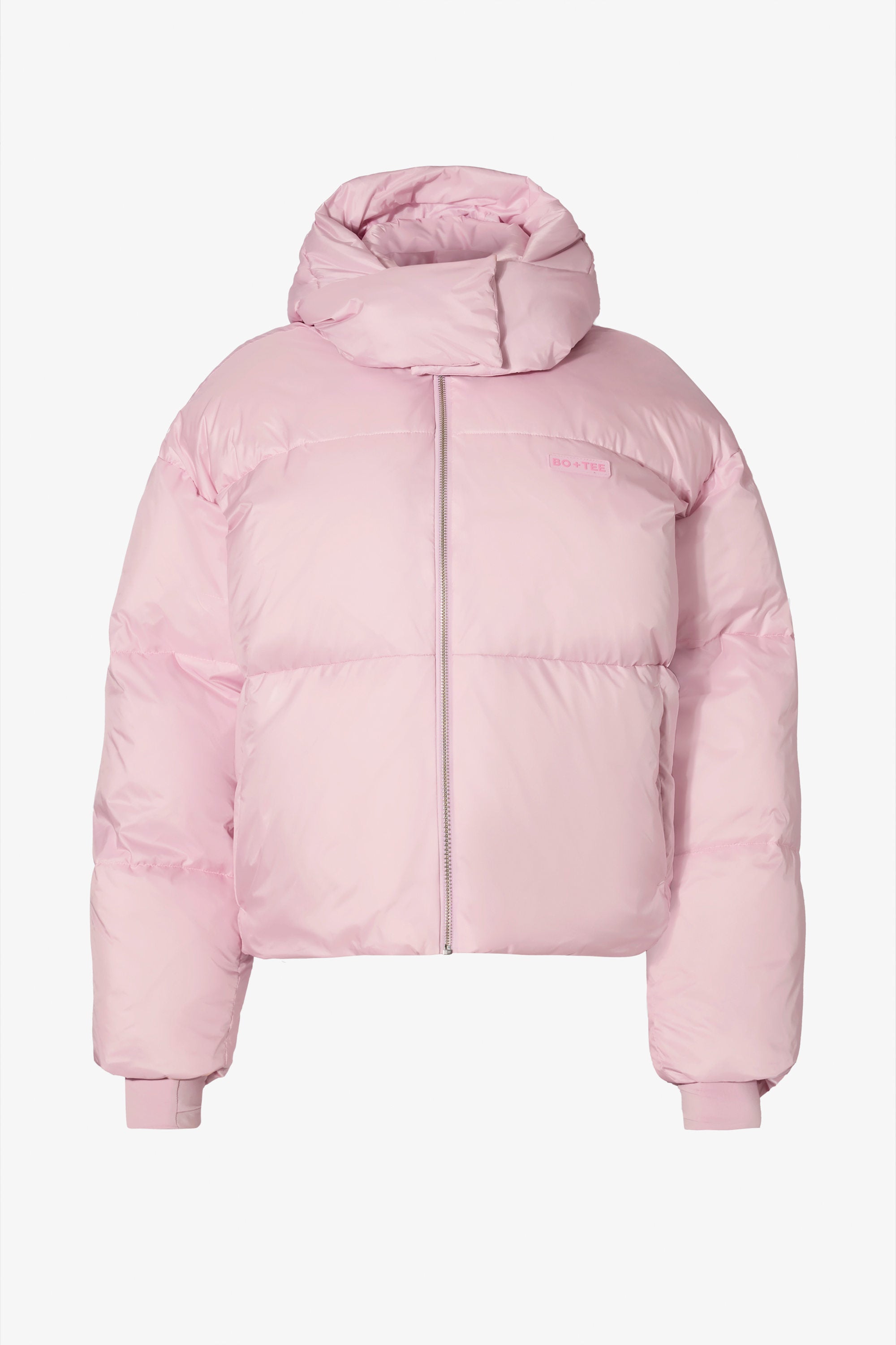Waterproof Cropped Oversized Ski Jacket in Powder Pink – Bo+Tee