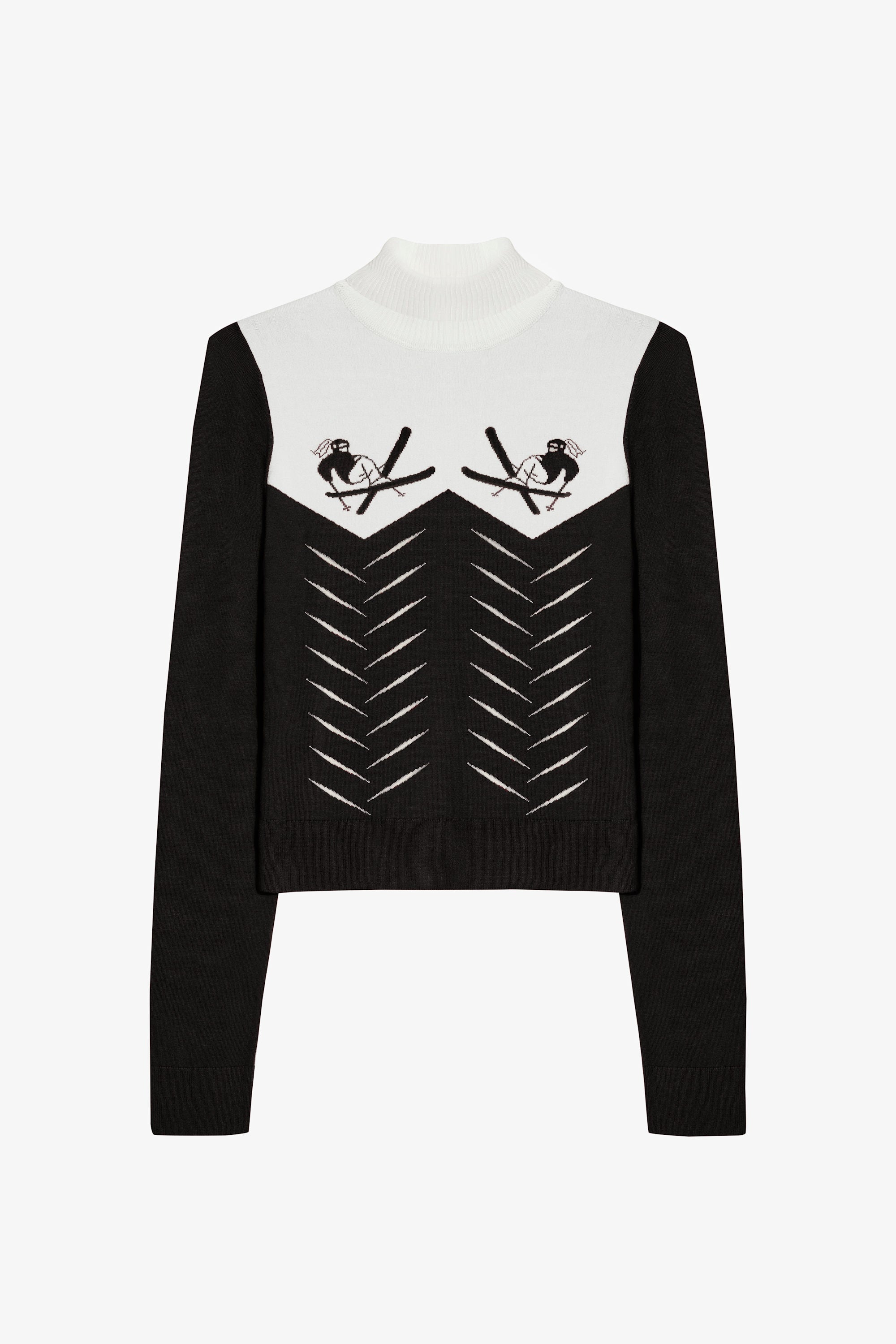 Knit Long-Sleeve Fitted Top in Black – Bo+Tee