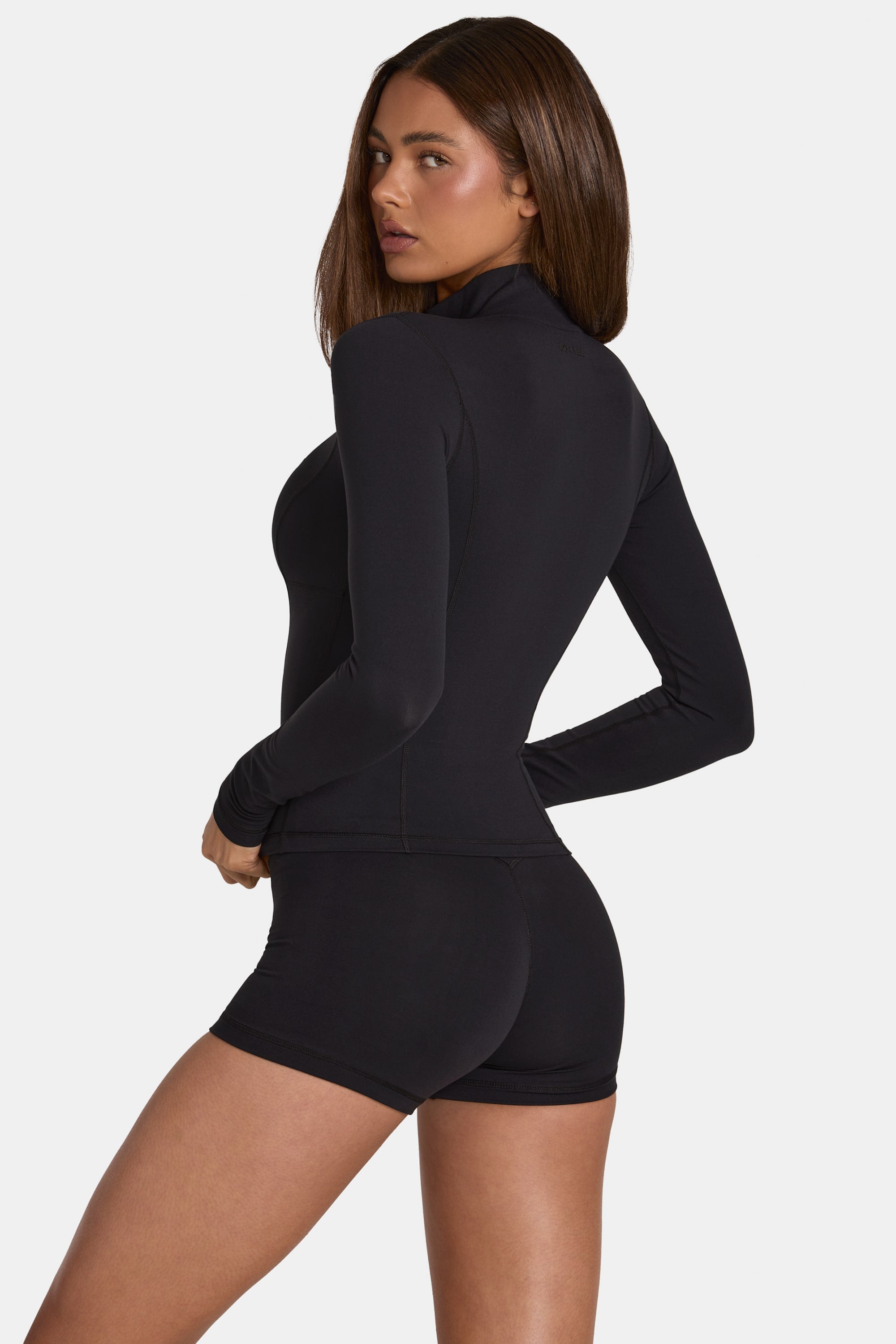 Soft Active Zip-Up Jacket in Black – Bo+Tee