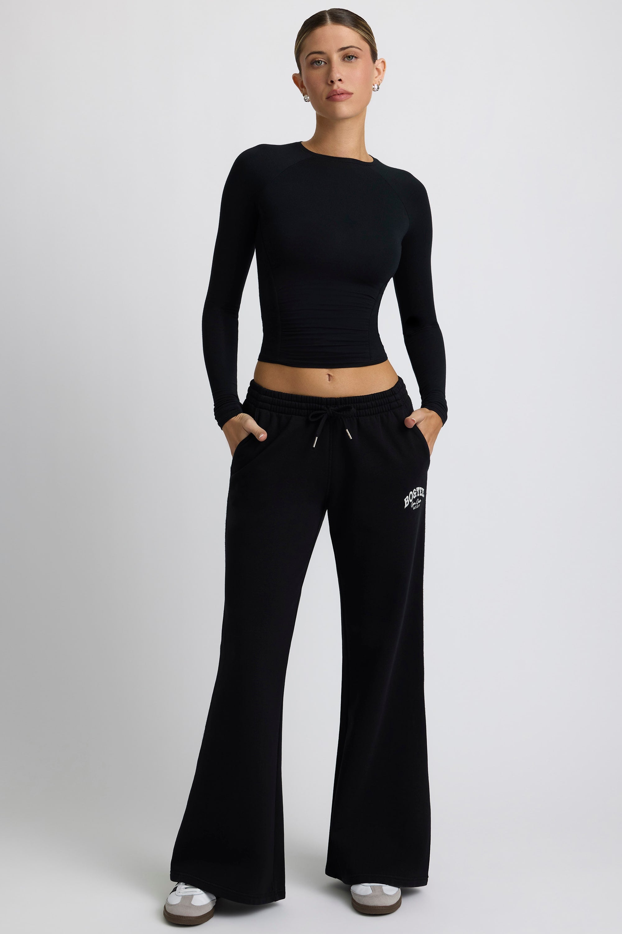Collusion Black Unisex Joggers Wide Leg Jogging Collusion