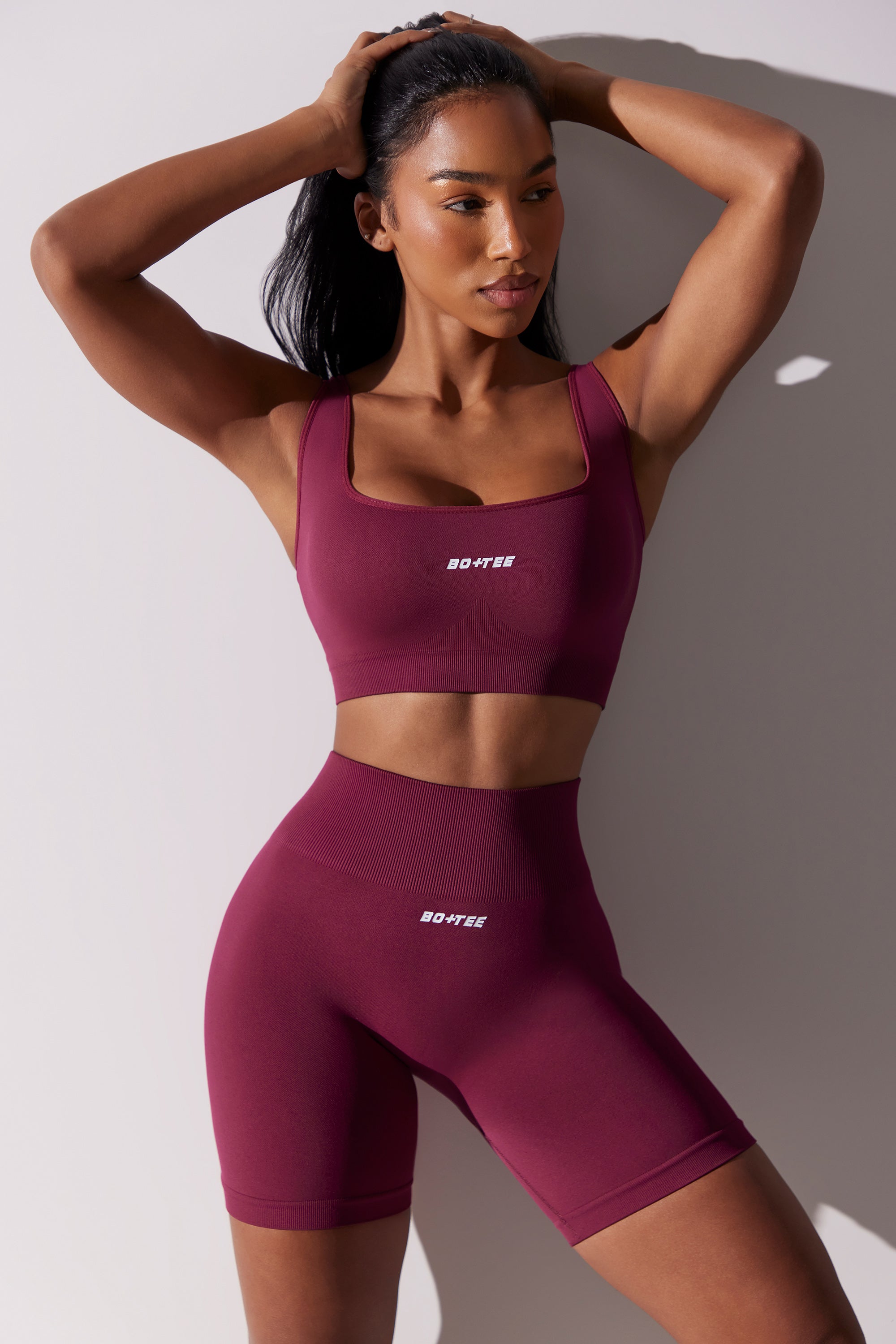  Yoga Outfits For Women 2 Piece Workout Sets Seamless Tummy  Control Yoga Leggings Running Biker Shorts And Short Sleeve Crop Tops  Athletic Gym Clothes Light Purple Large