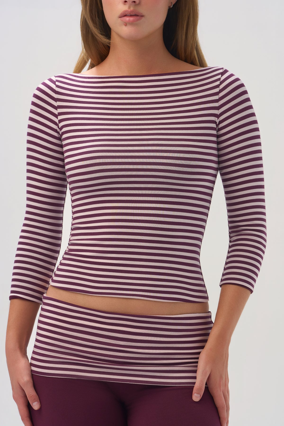 bo-and-tee-buttercloud-3/4-sleeve-top-in-plum-stripe_BT16542PlumStripe_4.jpg