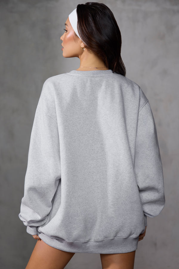 New Staples - Oversized Sweatshirt in Grey Marl