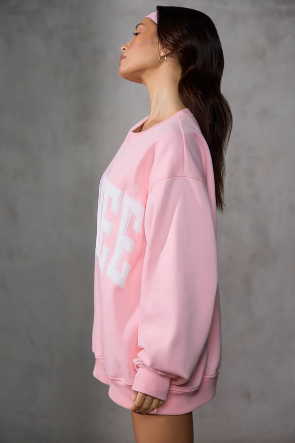 New Staples - Oversized Sweatshirt in Baby Pink