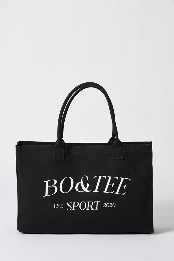 Sport - Large Canvas Tote Bag in Black