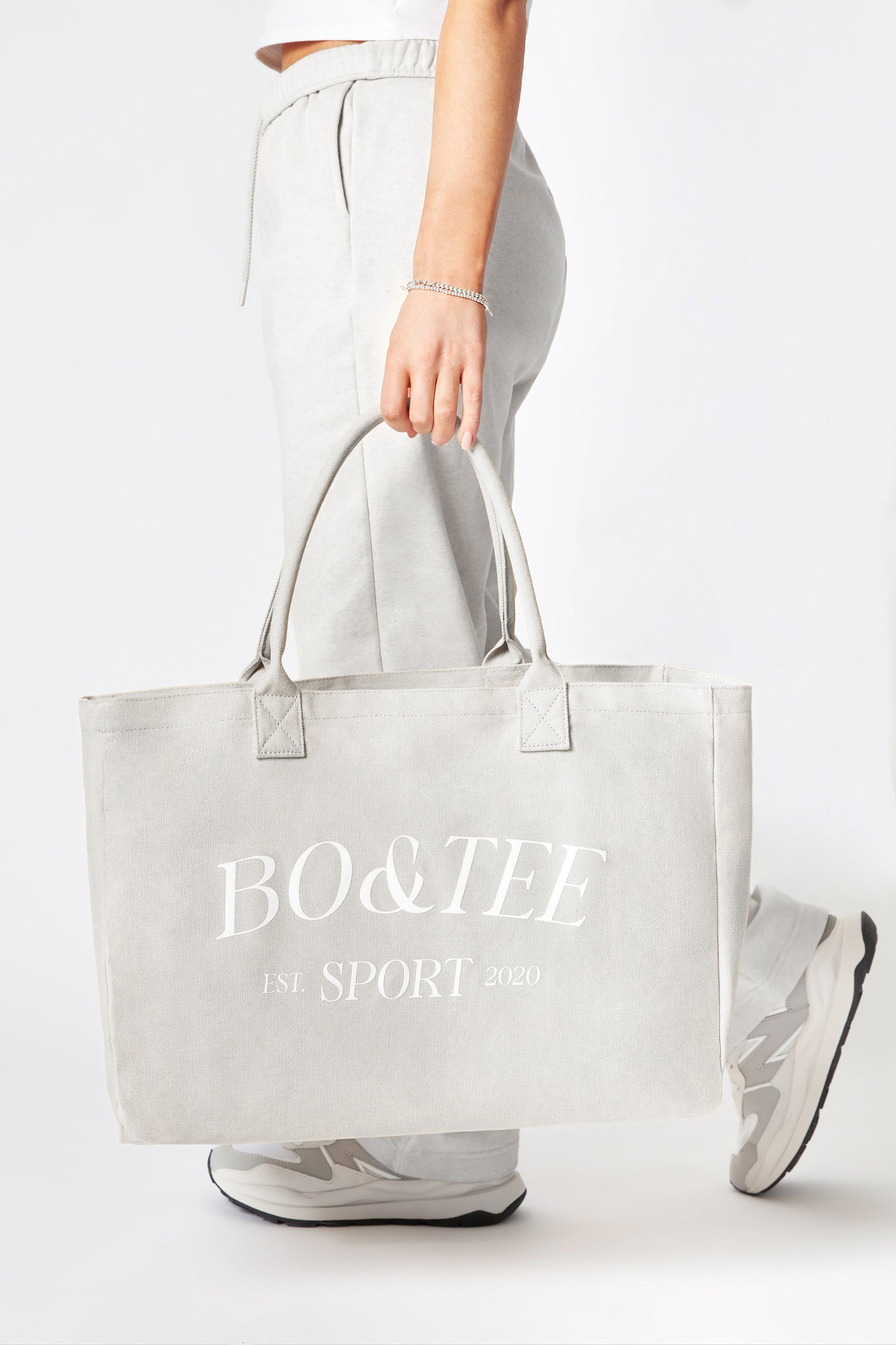 Sport - Large Canvas Tote Bag in Vintage Grey