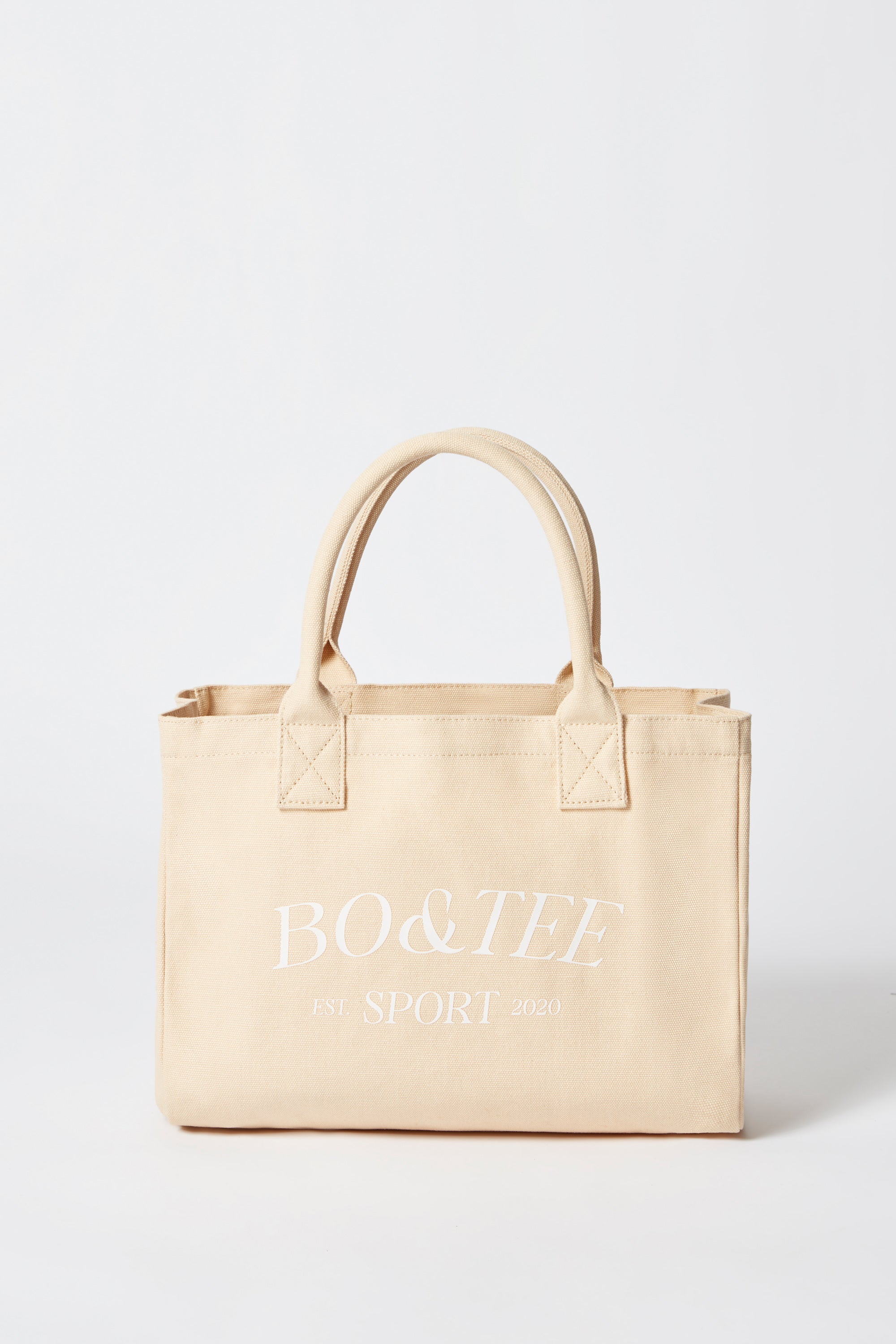 Sport - Small Canvas Tote Bag in Beige