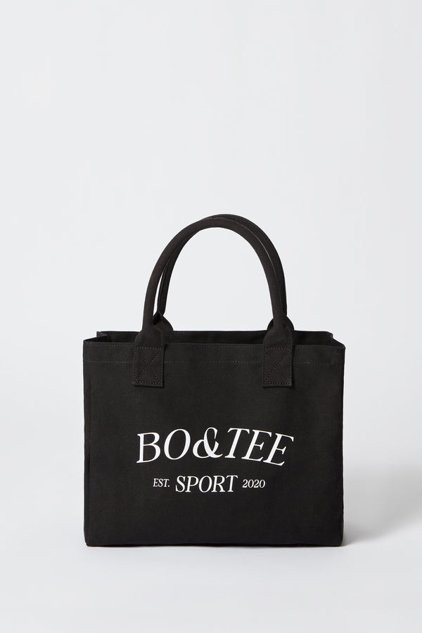 Sport - Small Canvas Tote Bag in Black