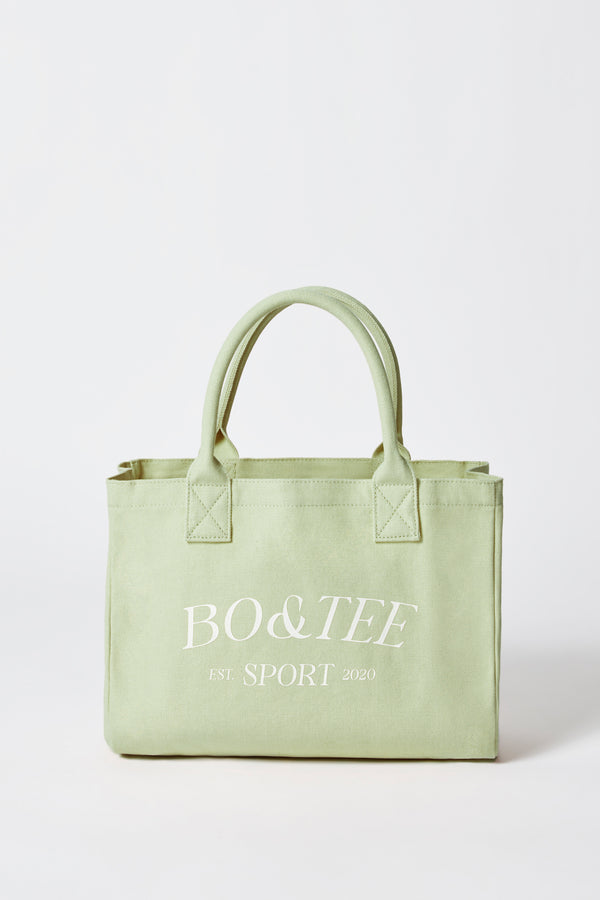 Sport - Small Canvas Tote Bag in Lime Green