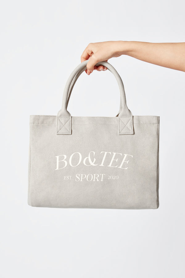Sport - Small Canvas Tote Bag in Vintage Grey