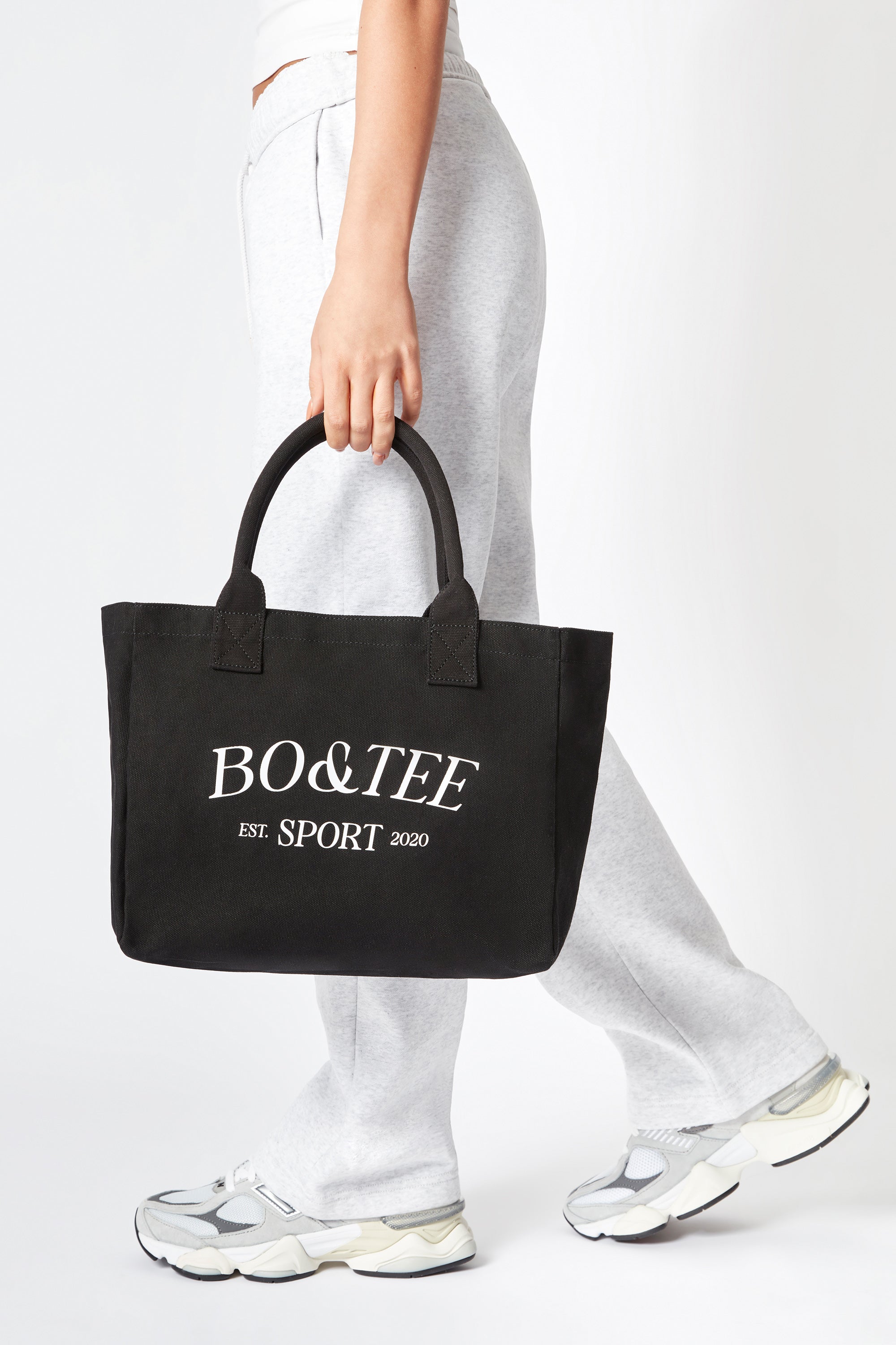 Sport - Small Canvas Tote Bag in Black