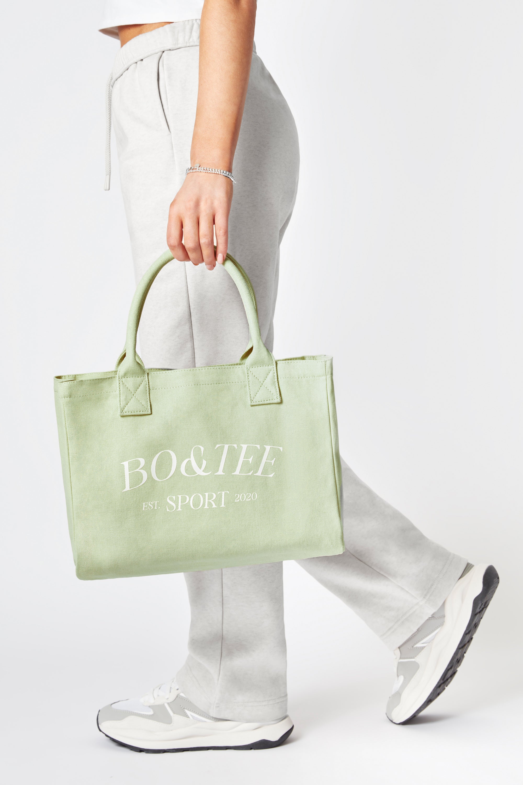 Sport - Small Canvas Tote Bag in Lime Green