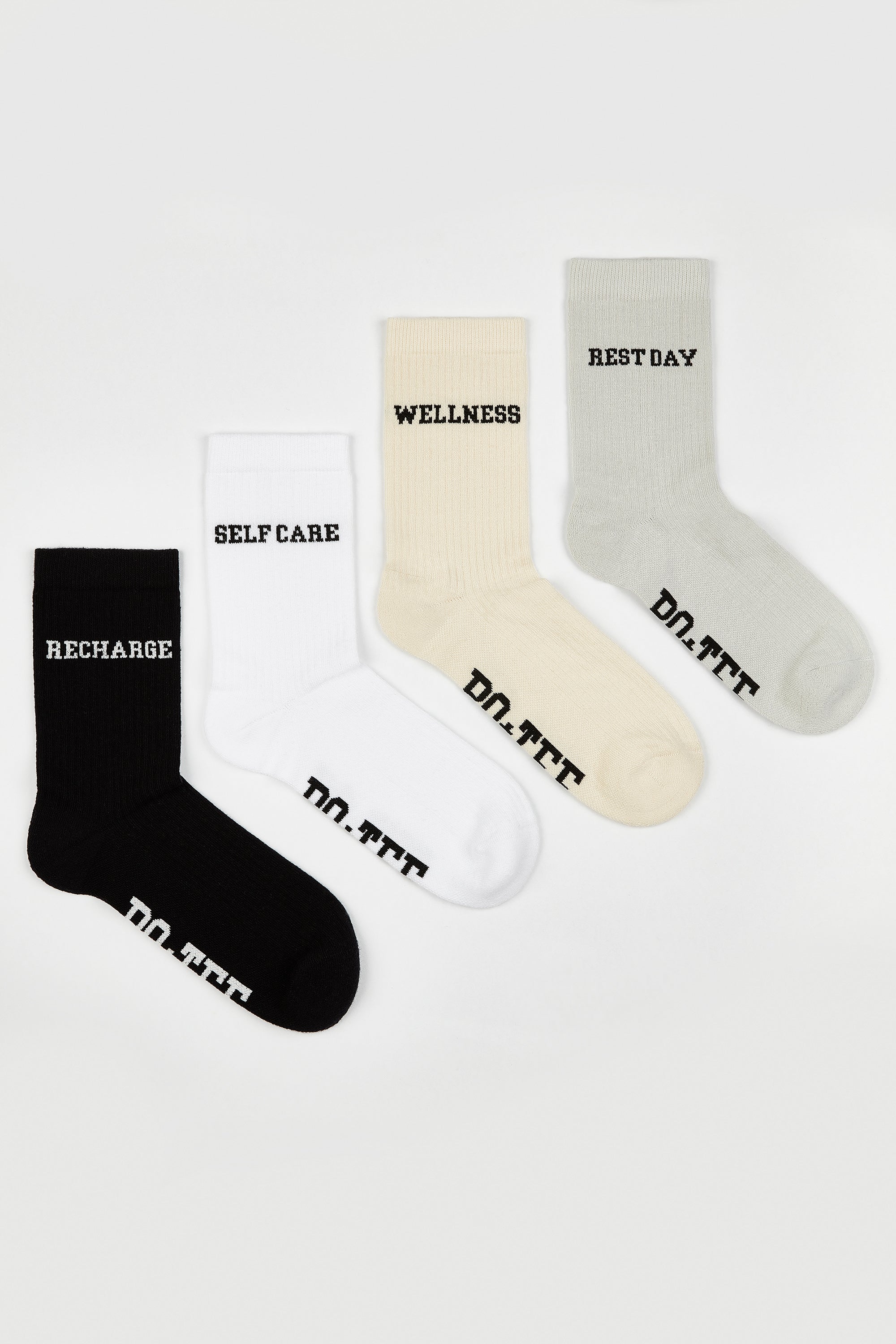 Rest Day - Branded Training Socks Multipack in Multi