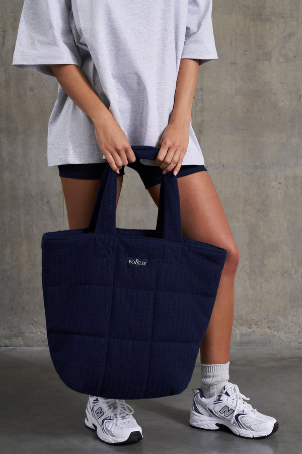 Upgrade - Quilted Puffer Bag in Navy