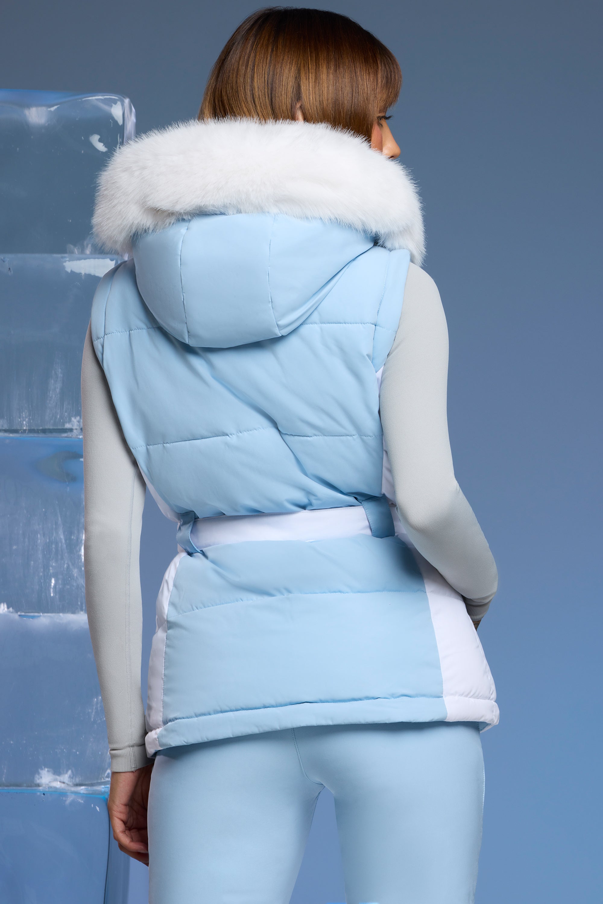 Baby blue ski jacket sale