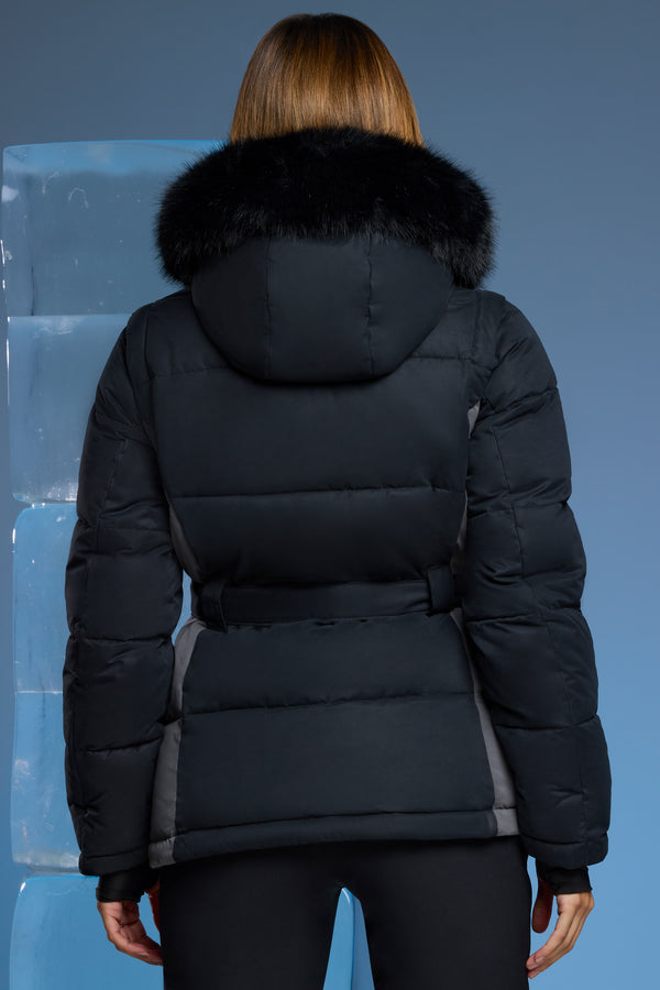 Alpine - Ski Jacket with Detachable Sleeves in Black
