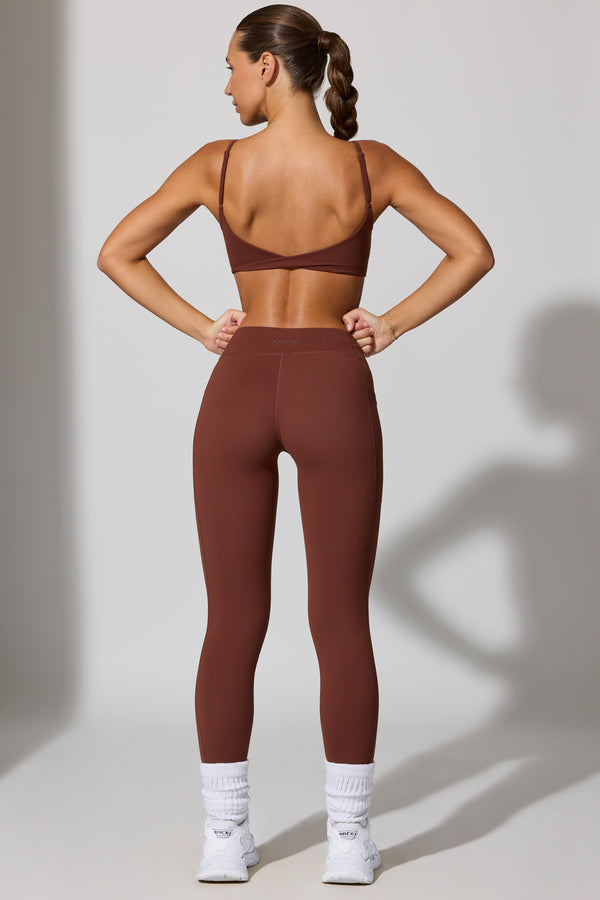 Change - Petite Full Length Leggings with Pockets in Chocolate