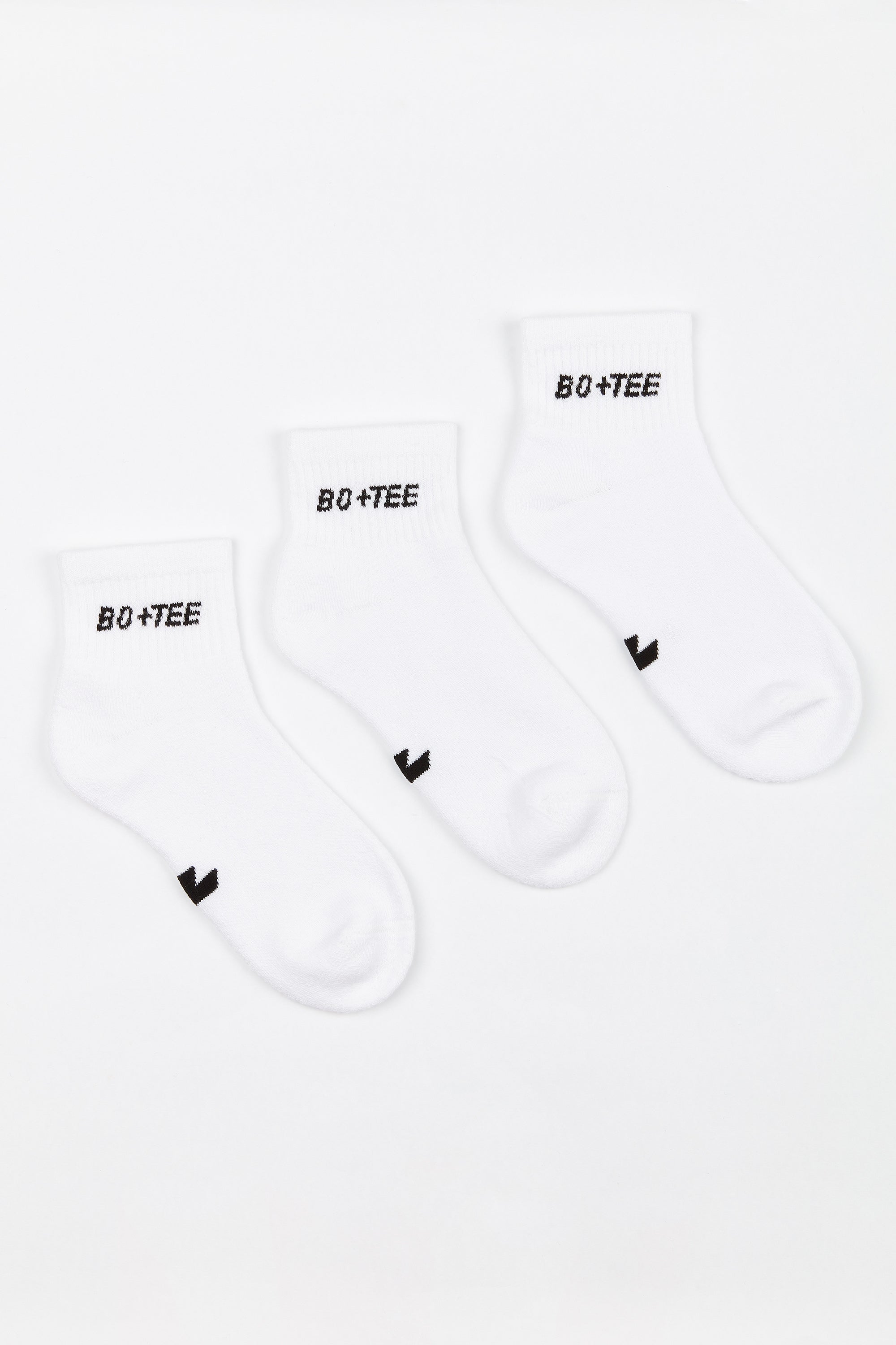 Comfort - Branded Ankle Socks Multipack in White