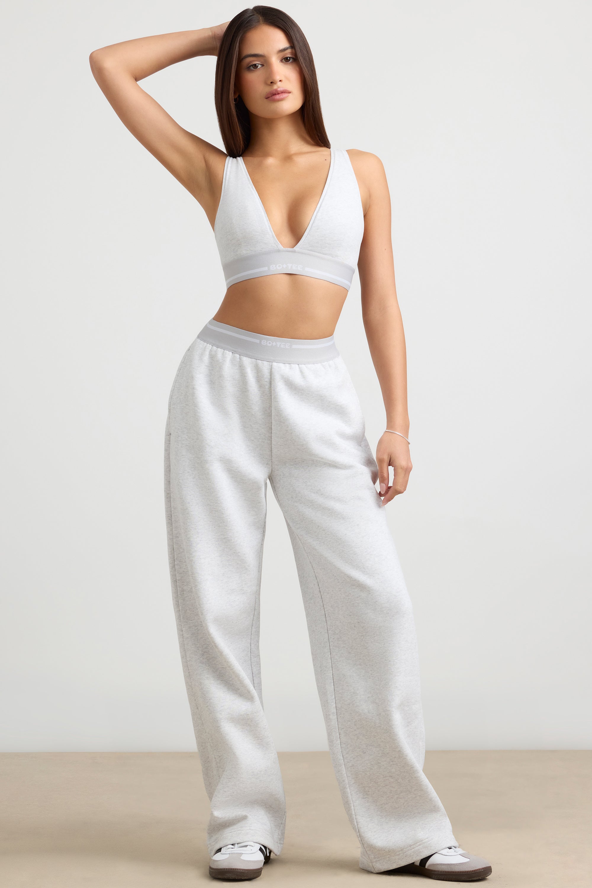 White cheap petite joggers