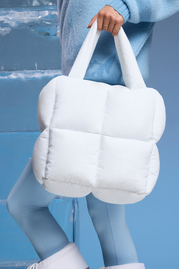 Arctic - Quilted Puffer Bag in White