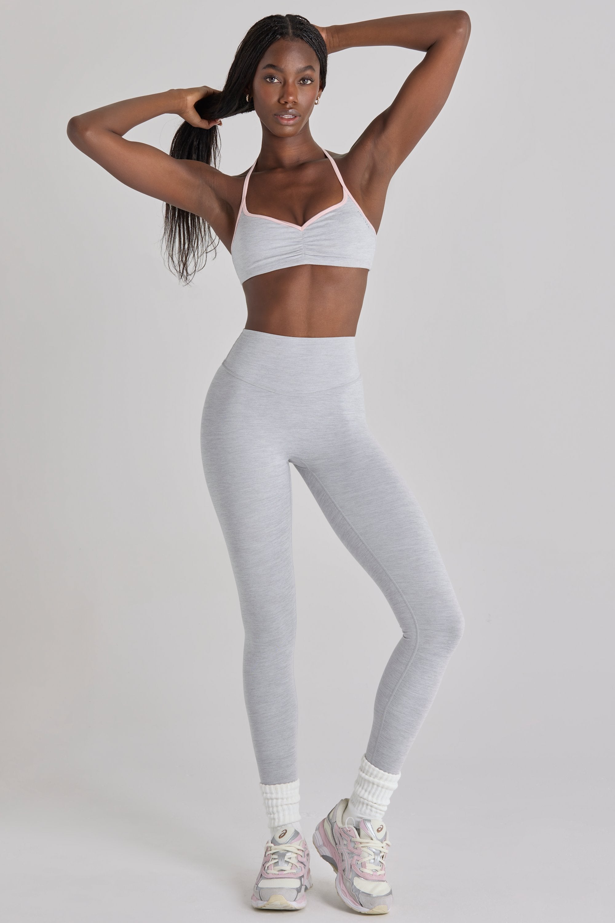 Soft Active Leggings in Grey Marl