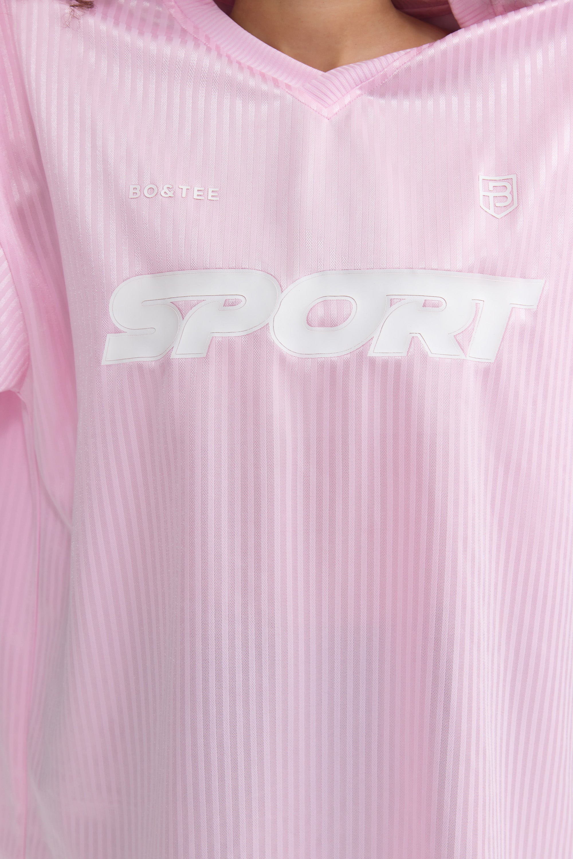 Piqué Jersey Oversized T-Shirt in Baby Pink – Bo+Tee