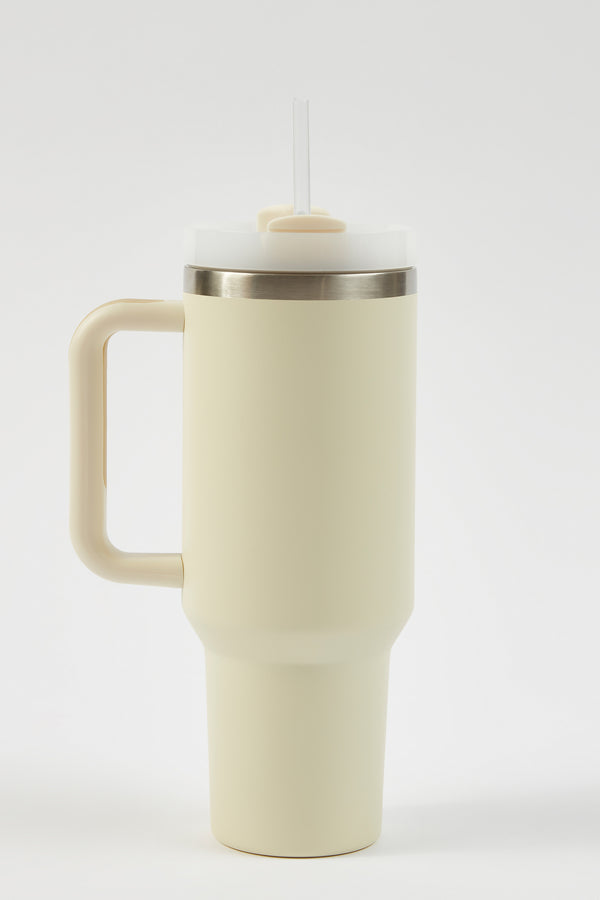 Stainless Steel Water Bottle in Cream