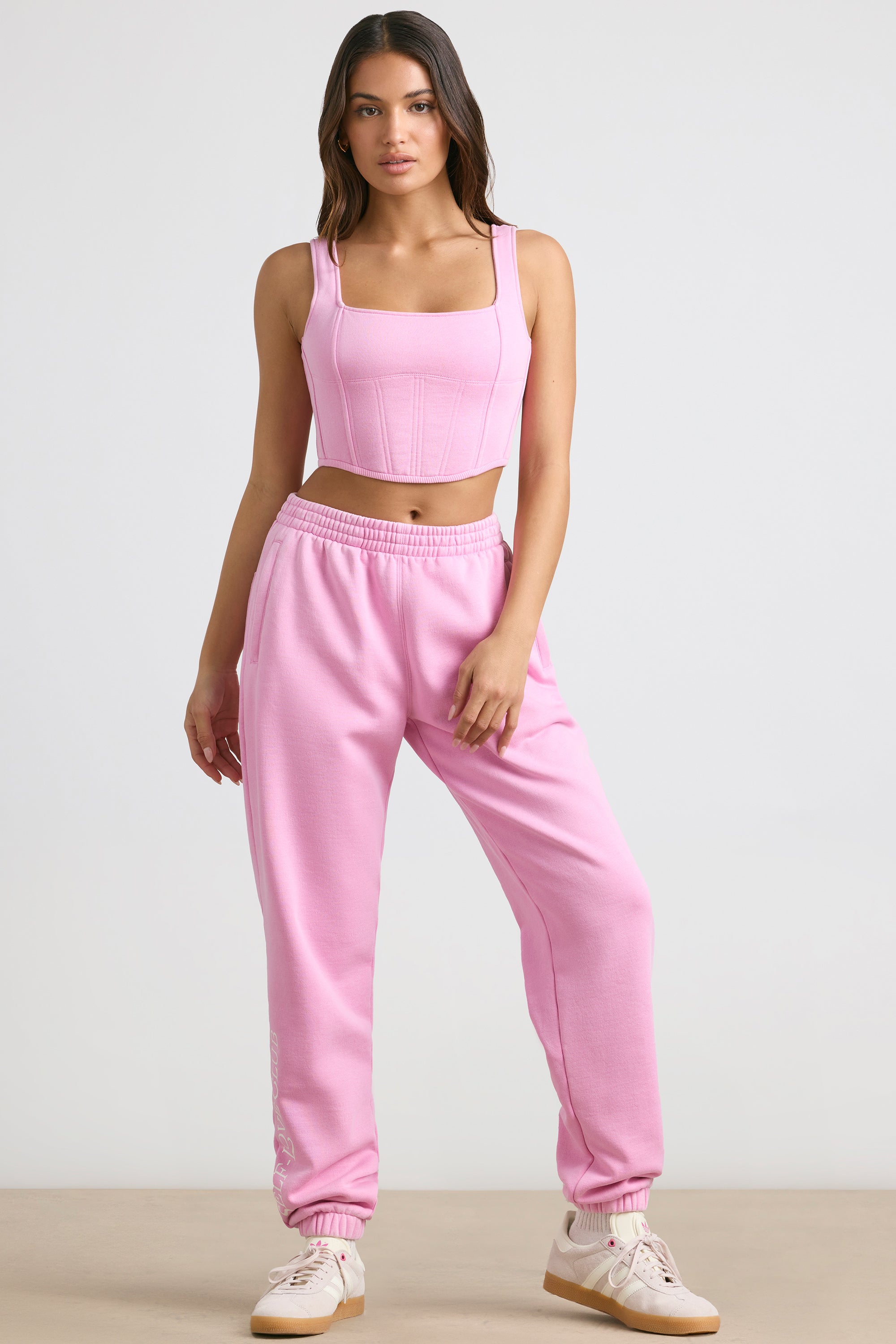 Devotion - Petite Oversized Joggers in Bubblegum Pink