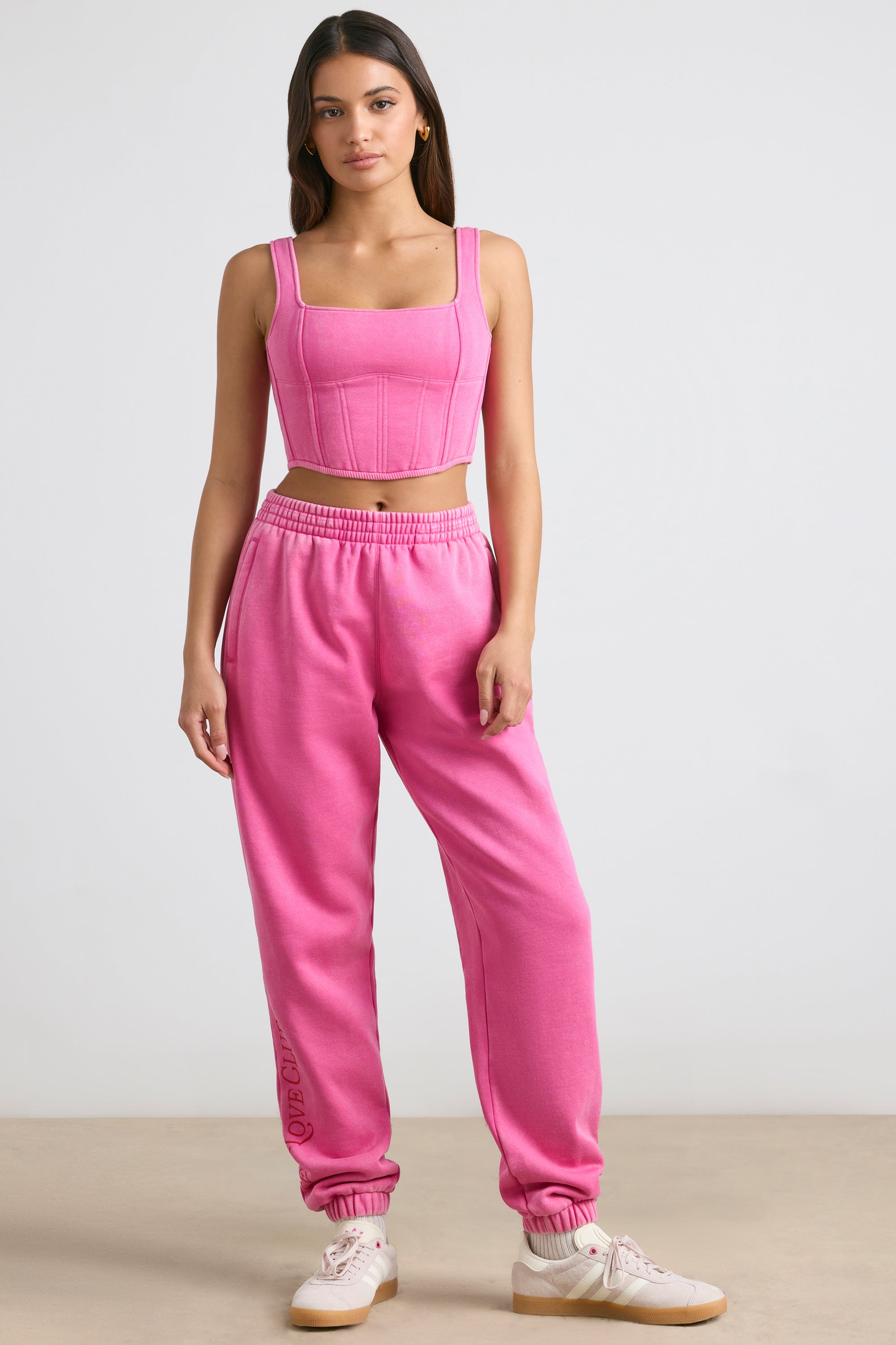 Devotion - Oversized Joggers in Hot Pink