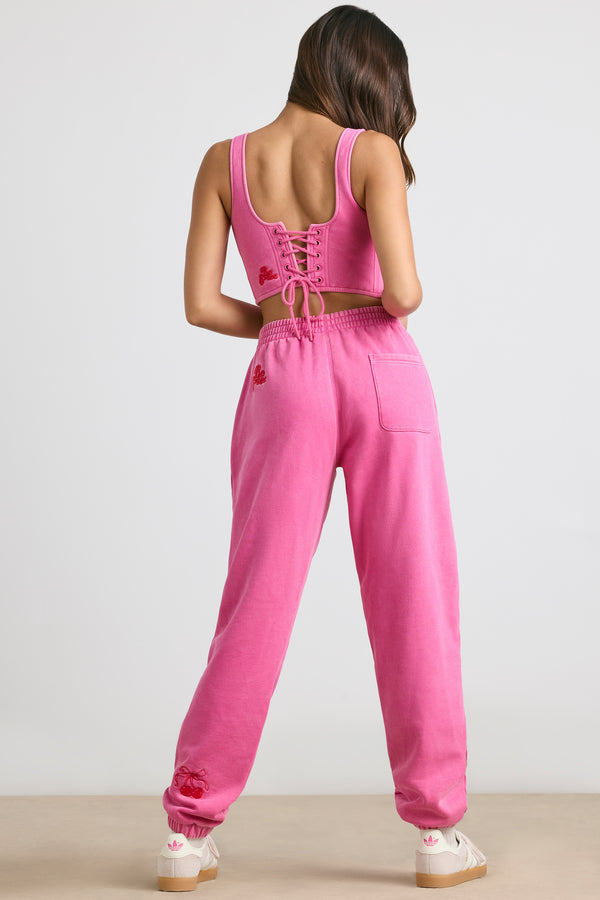 Devotion - Oversized Joggers in Hot Pink