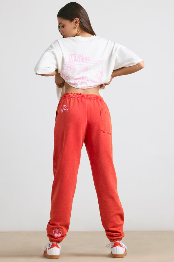 Devotion - Oversized Joggers in Red