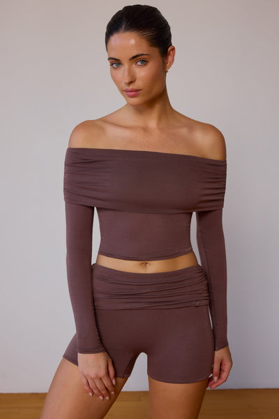 ◇KHAKIPOINT◇ Ballerina Off Shoulder charcoal BT1591-