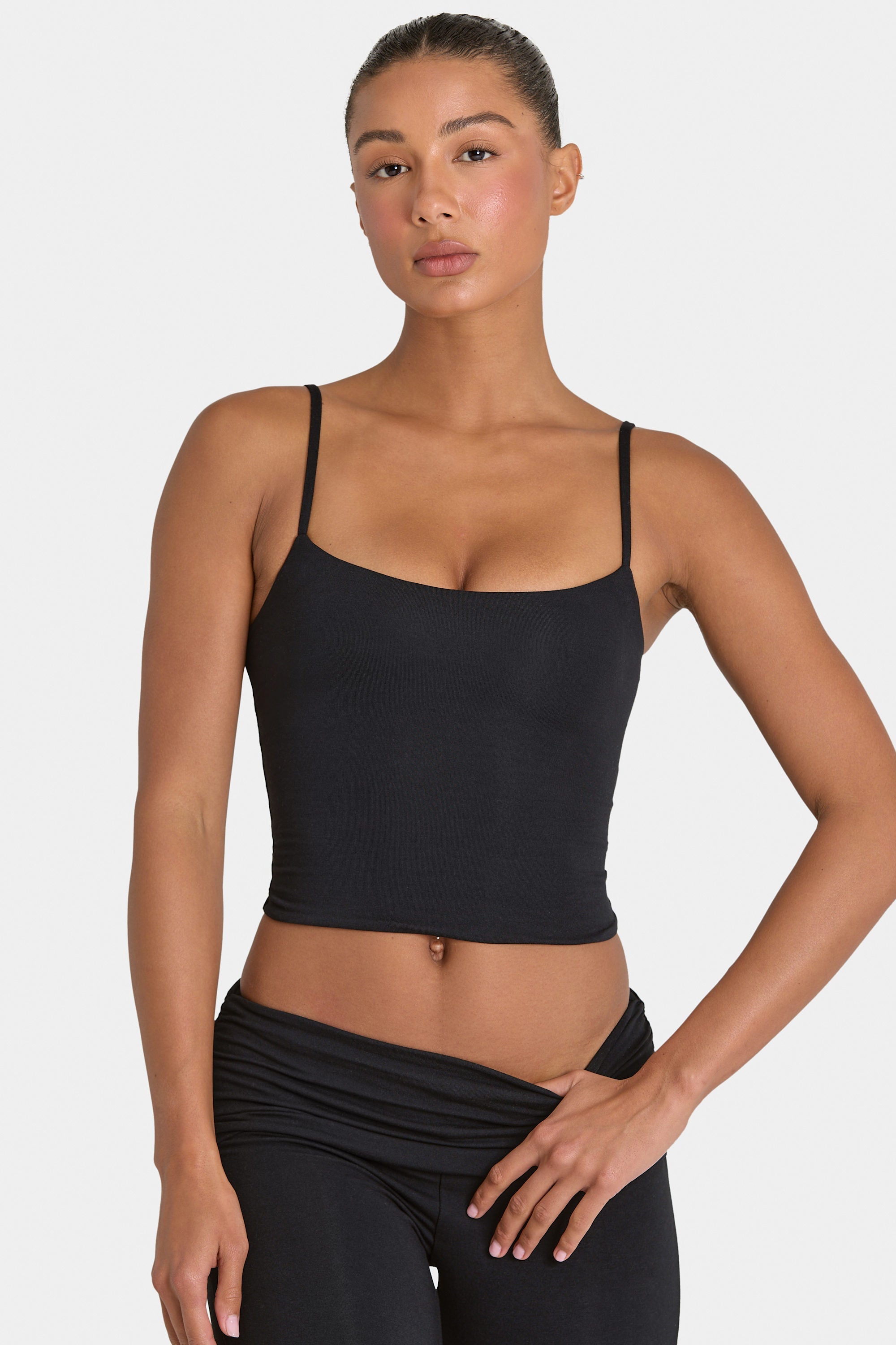 ButterCloud™ Crop Tank Top in Black – Bo+Tee