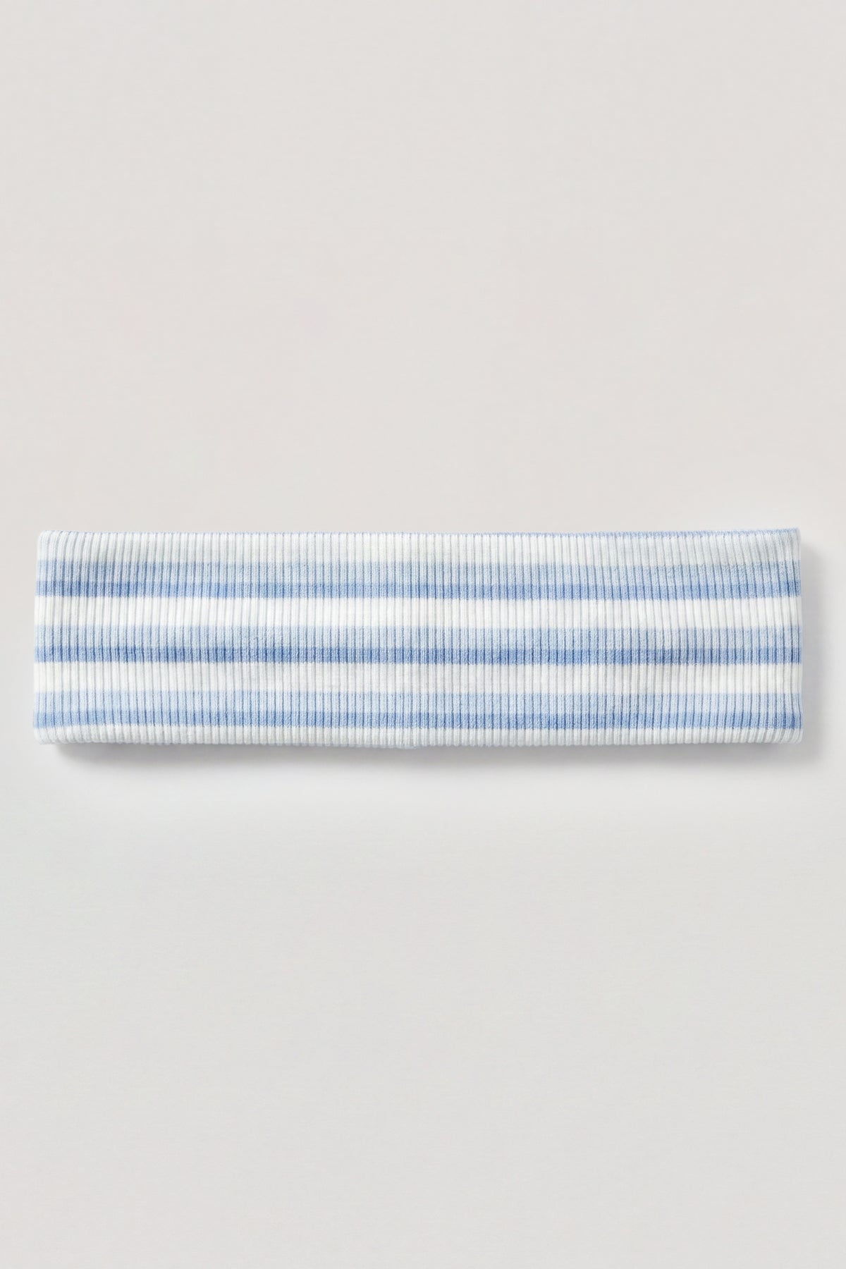 Ribbed Jersey Headband in Blue Stripe