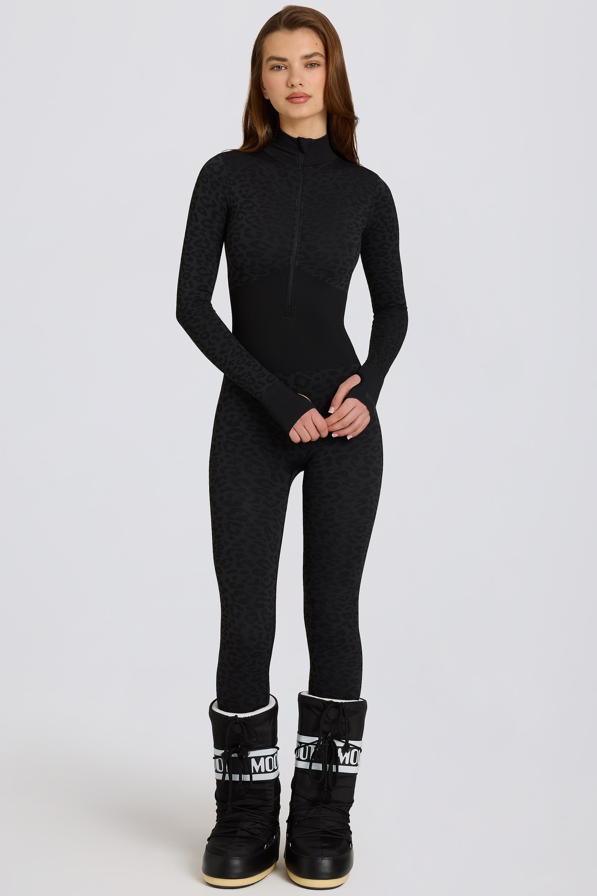 Thermal Base-Layer Jumpsuit in Black