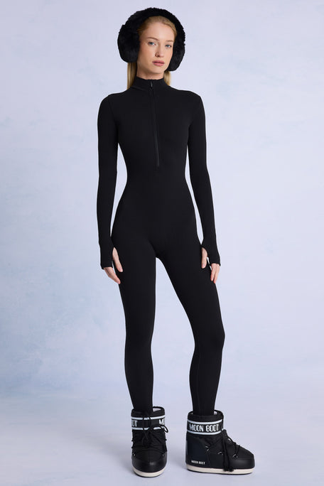 Thermal Base-Layer Jumpsuit in Black