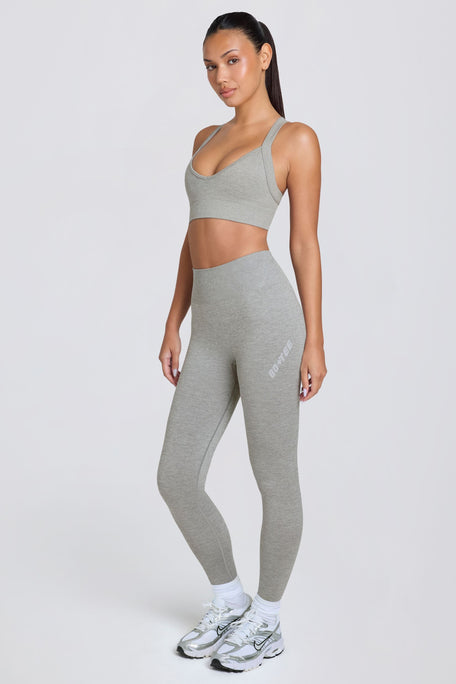 Super Sculpt Seamless High-Waist Leggings in Grey Marl