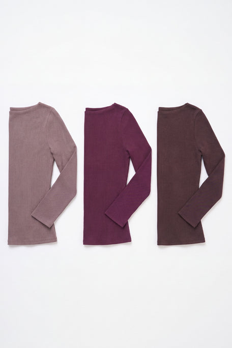 ButterCloud™ 3/4 Sleeve Top 3-Pack in Multi