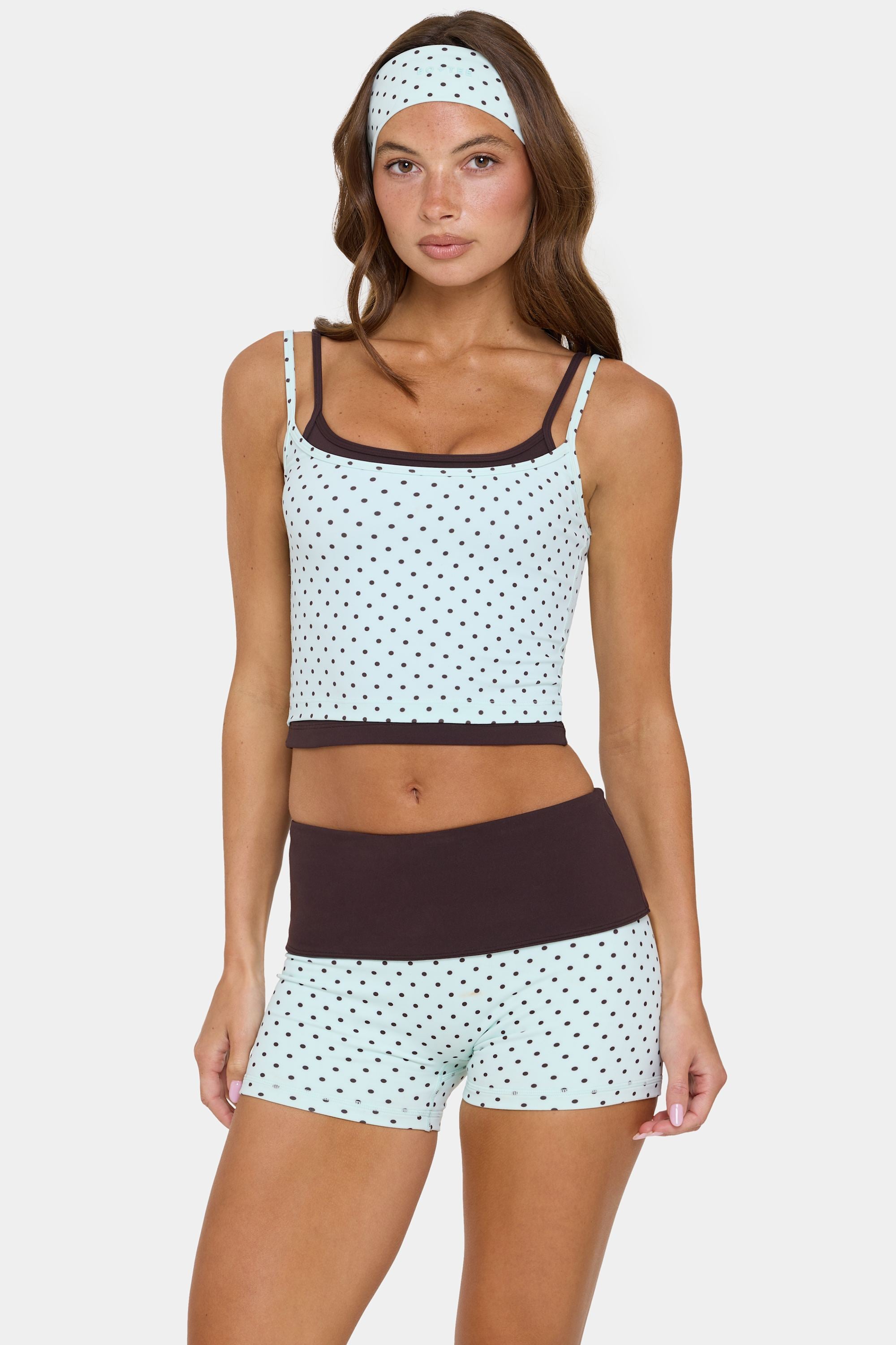 Soft Active Double-Layer Tank Top in Mint Chip