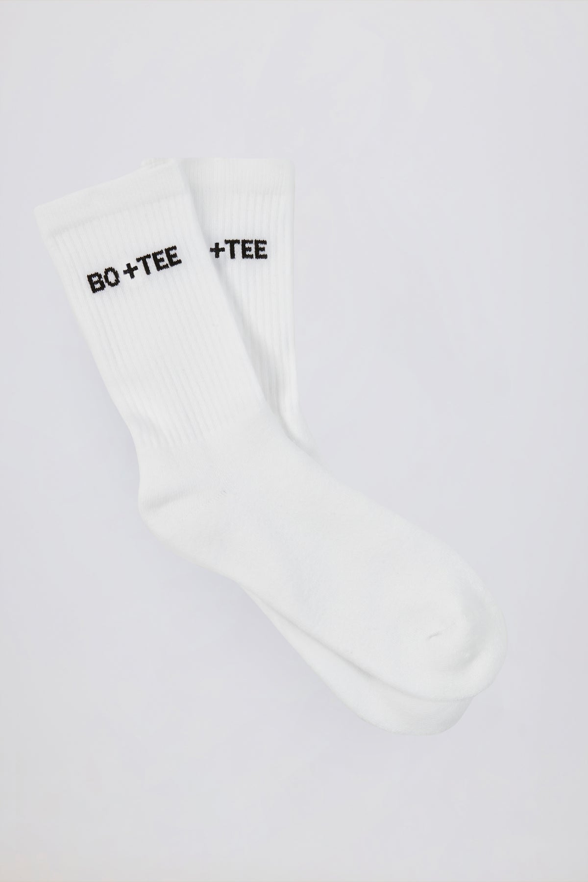 Ribbed Crew Sock Bundle in White