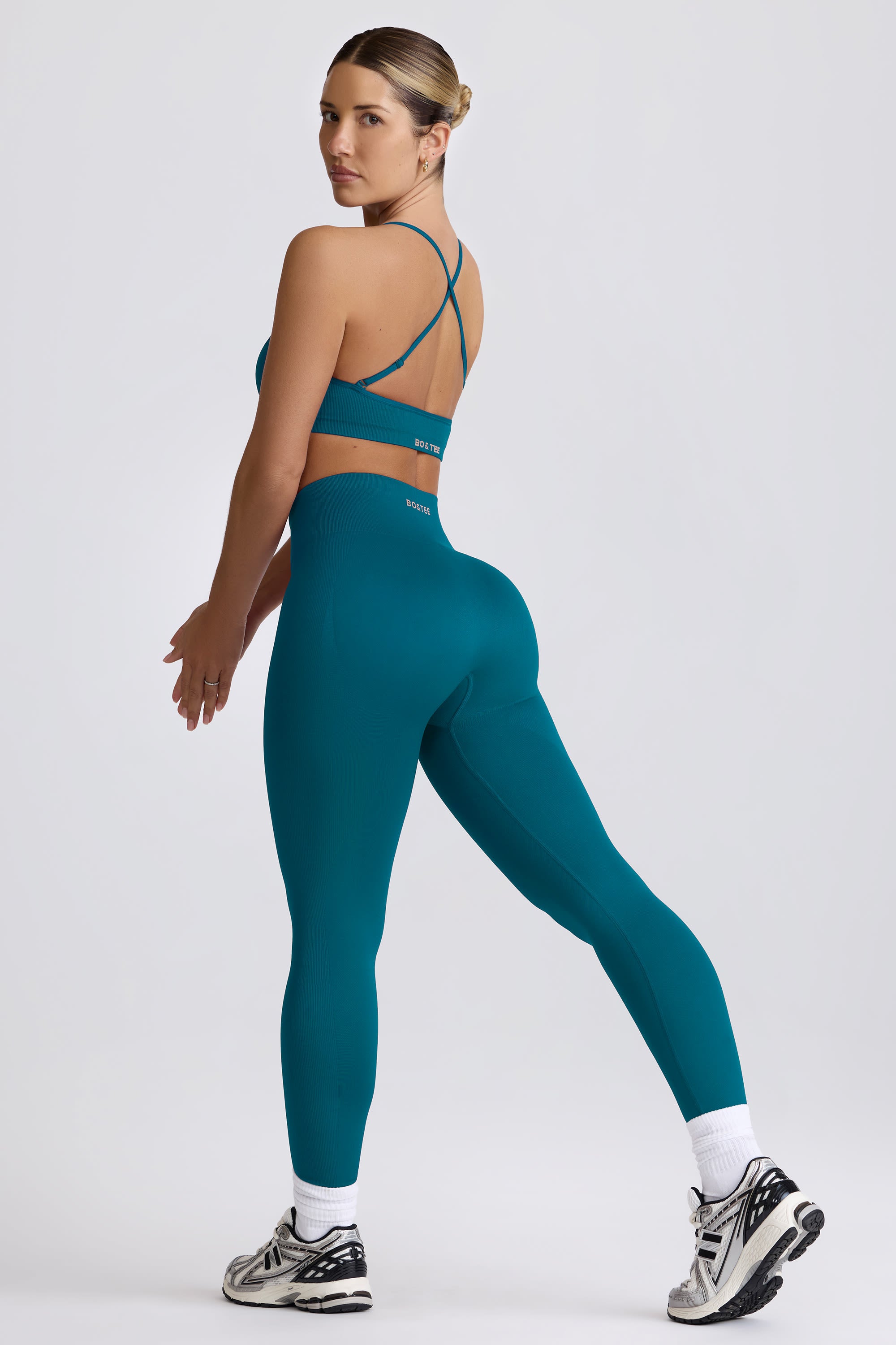 Petite Super Sculpt Seamless High-Waist Leggings in Teal