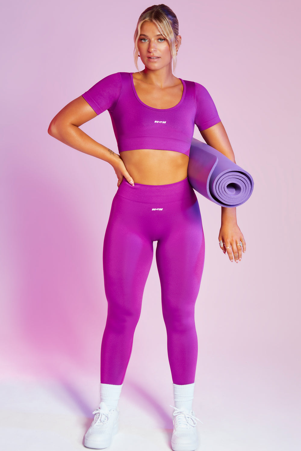 Gymshark Seamless Purple Energy High Waisted Leggings Size Medium
