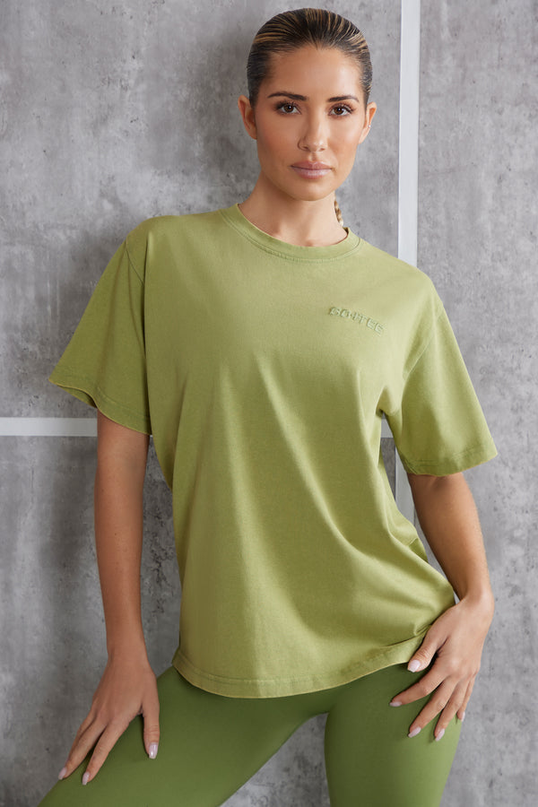 Unwind - Oversized T-Shirt in Olive