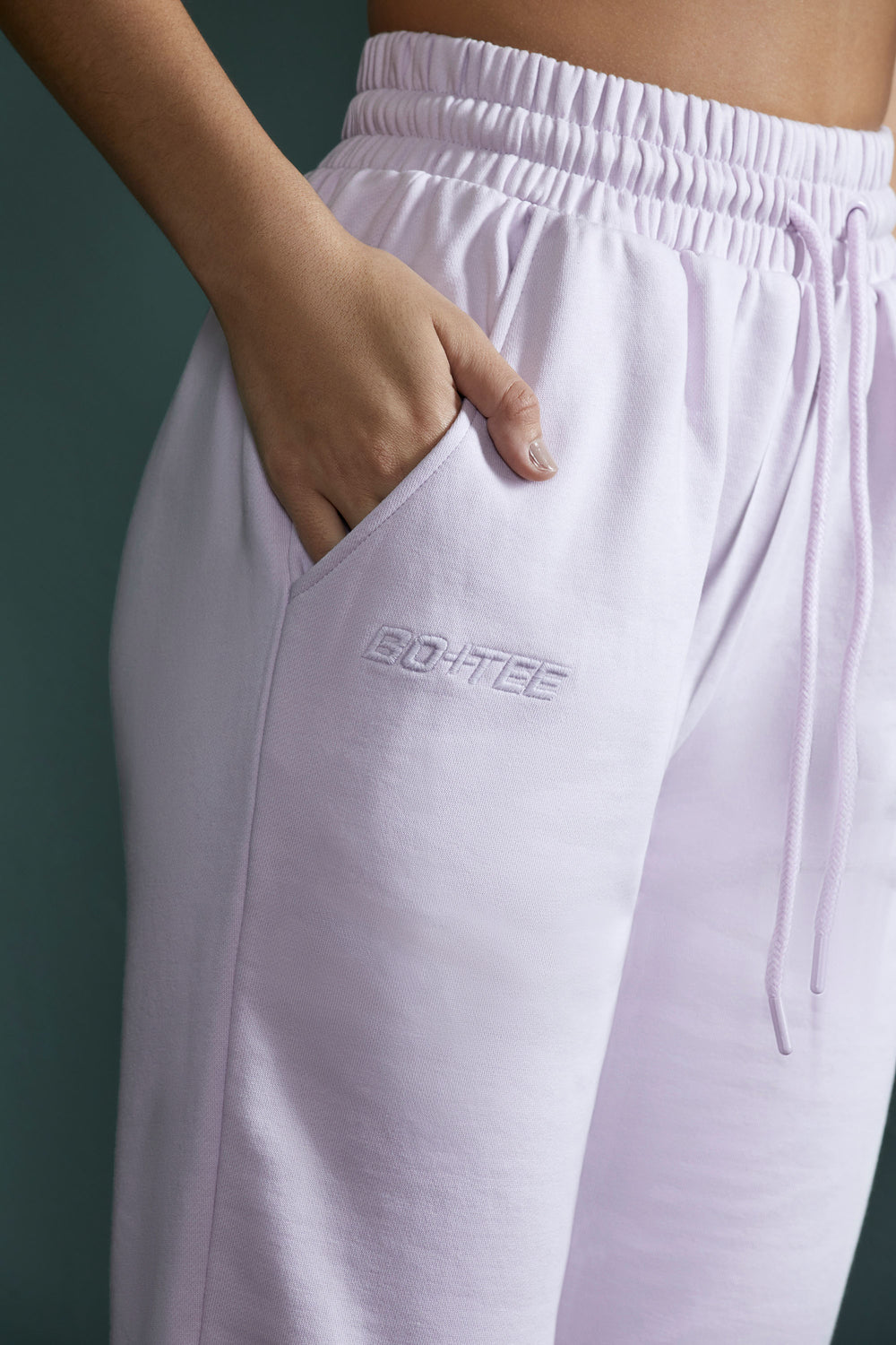 Healthy Jogger Bottoms in Lilac | Bo+Tee