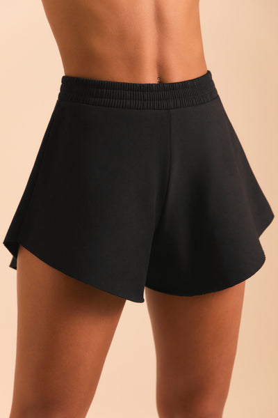 Black top shorts jumper