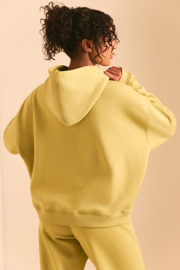 Off Duty - Oversized Hoodie in Matcha Green