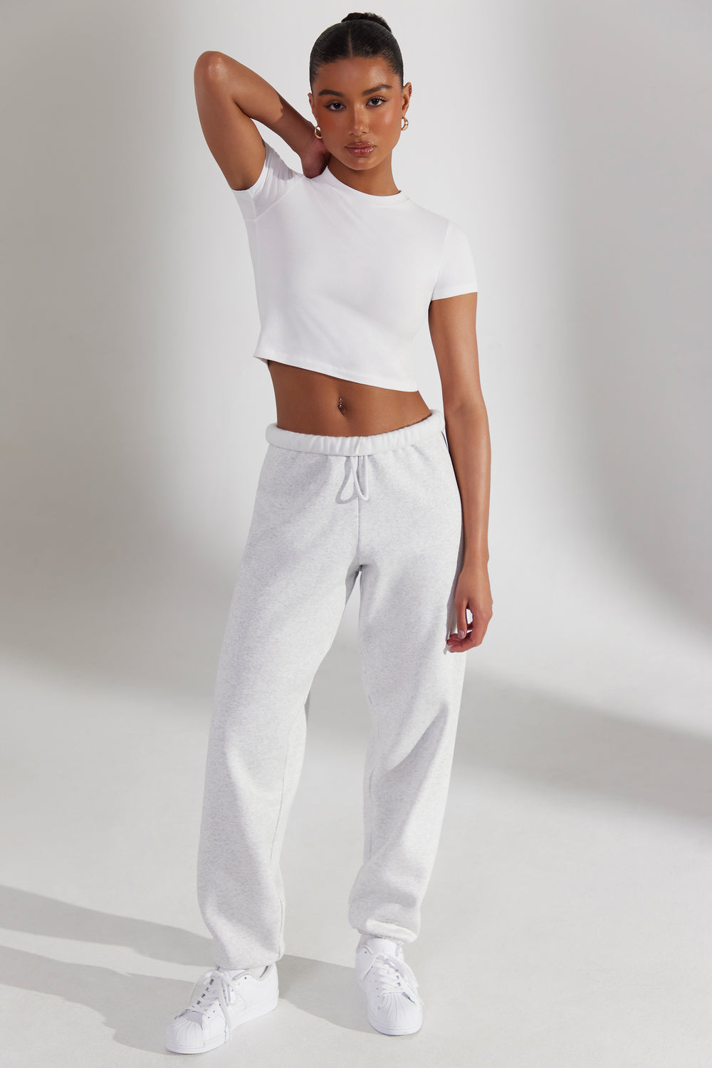 Generic Women Oversize Sports Pants Gray Fleece Sweatpants For Autumn @  Best Price Online